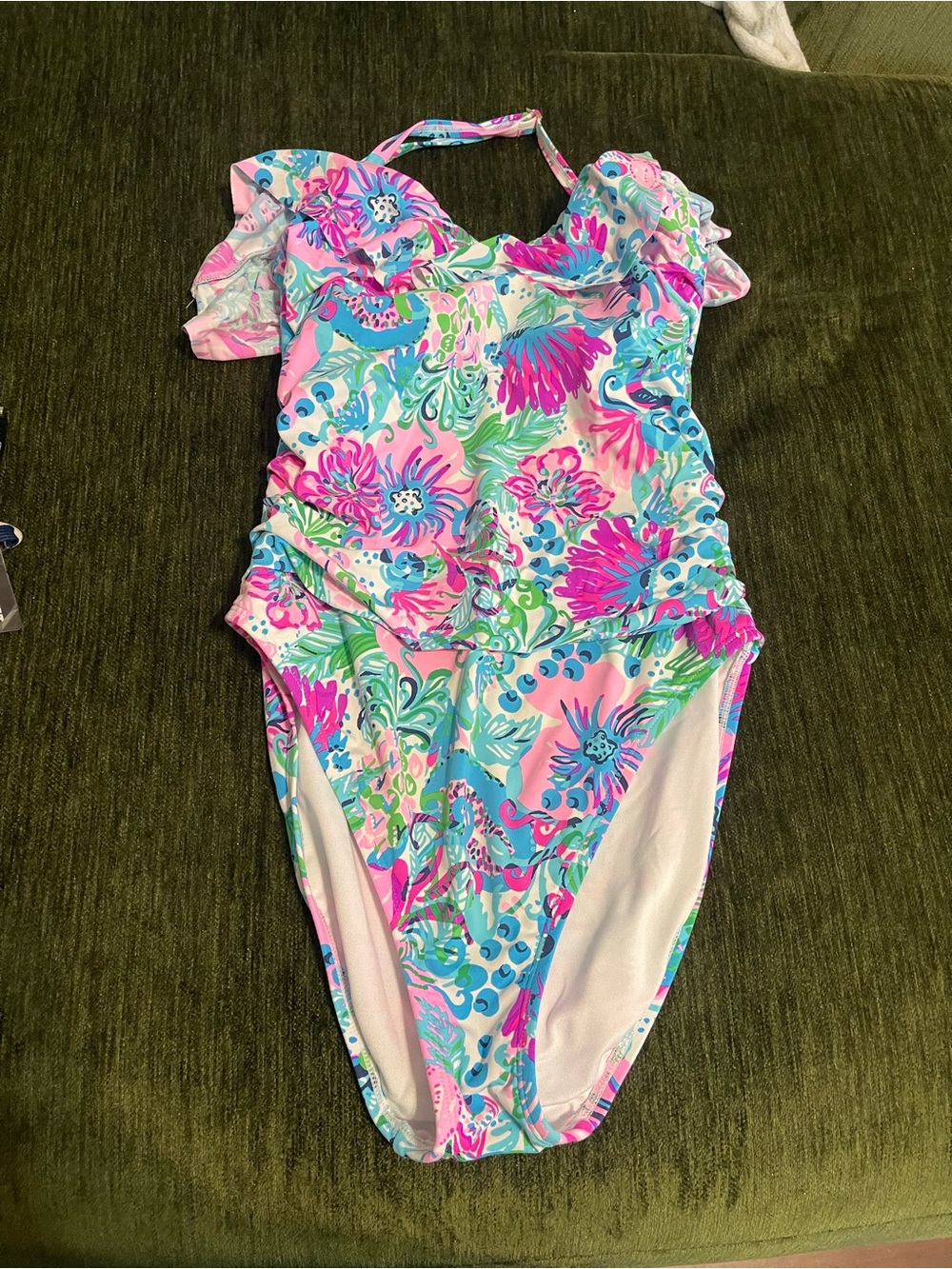 LILLY PULITZER SIZE 6 RUBYANN SWIMSUIT *PARADISE PETALS* MANDEVILLA BABY